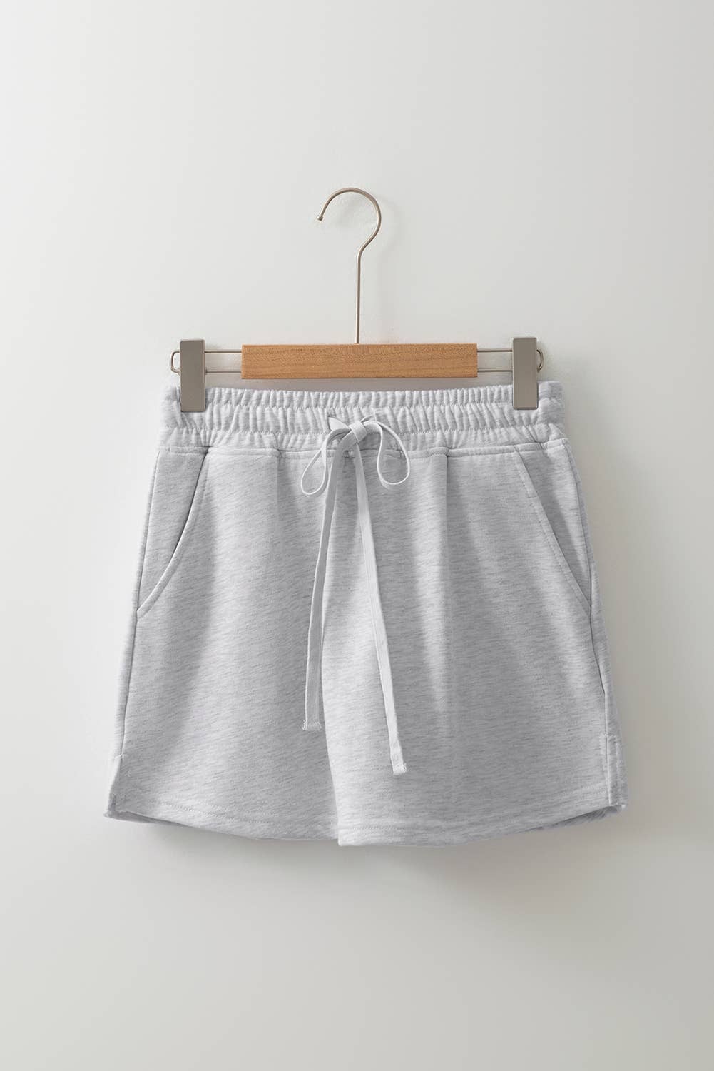 Casual Drawstring Mini French Terry Skort