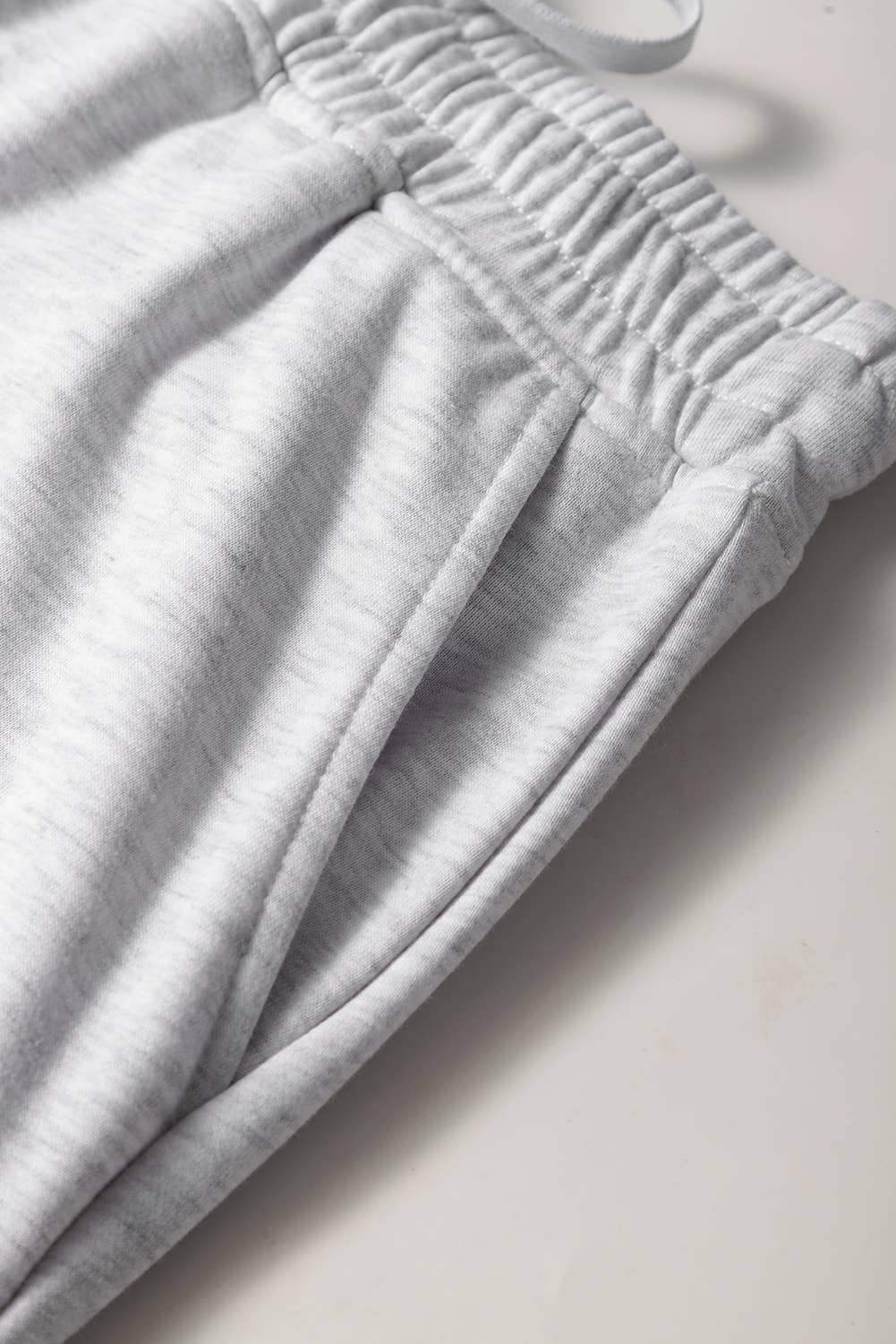 Casual Drawstring Mini French Terry Skort