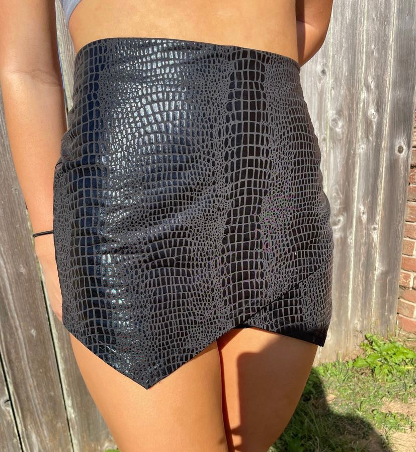 Snake Skin Skort